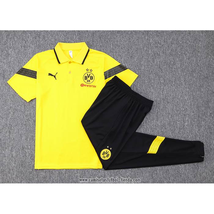 Conjunto Polo del Borussia Dortmund 2023 2024 Amarillo
